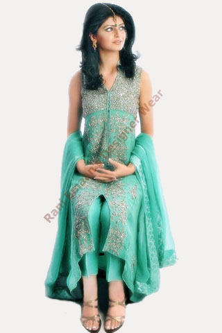 Gorgeous Girl in Fresh Green dress by Rani Emman