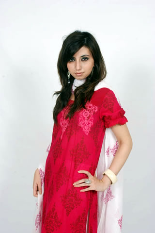 Beautiful Pakistani Girl in Red Dress