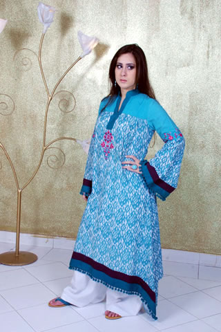 Sweet Girl in Maria B. Eid Collection Blue Dress