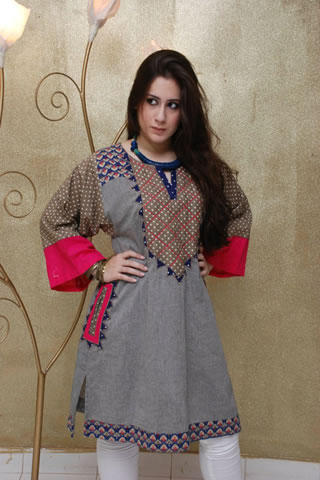 Maria B. Eid Collection Silver & Pink Dress