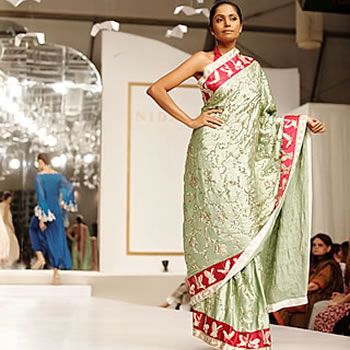 Model in Saree