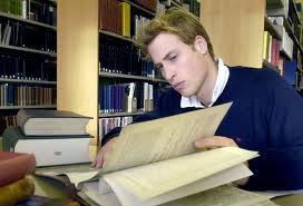Prince William Studying