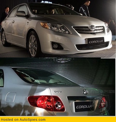 Toyota Corolla 1.3L GLi Front & Back View