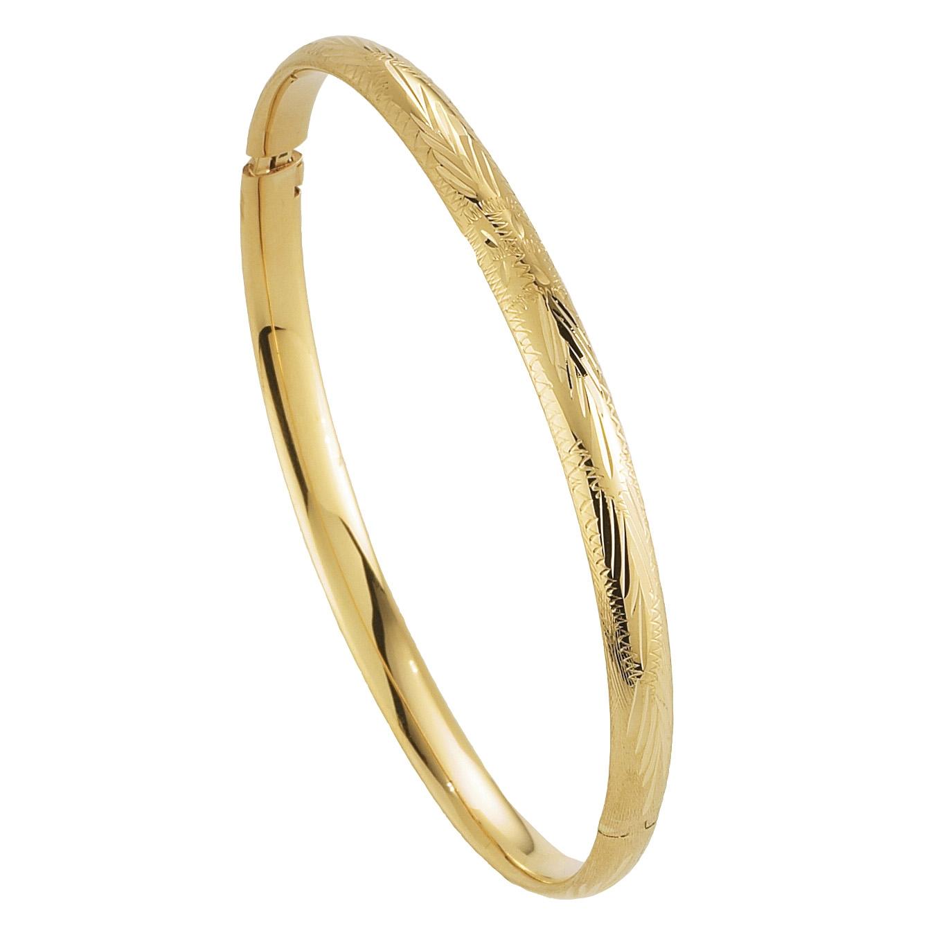 Pattern Bangle Gold