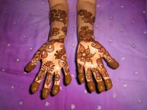 Arabic Henna Design for Inside Hand