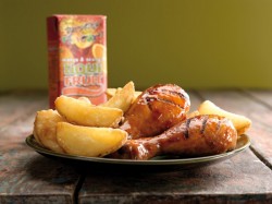 Chicken Cheese Goujons with Tomatoe