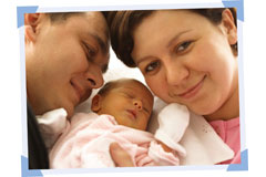 Dad baby Mom