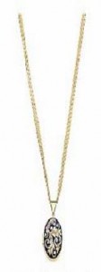 Gold Locket 14K Gold Fill Rolo Chain Necklace