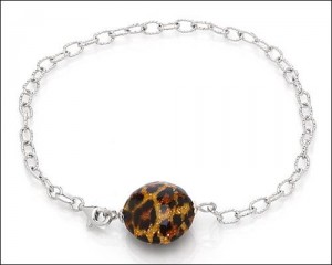 Leopard Murano Glass Bracelet