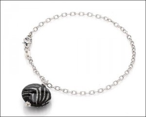Zebra Murano Glass Bracelet