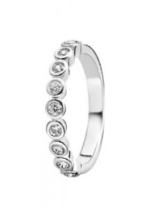 Ti Sento Silver Cubic Zirconia Eternity Ring