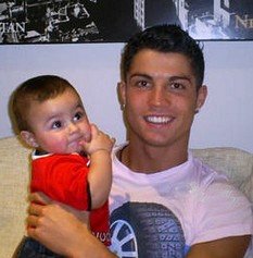 Cristiano Ronaldo on Cristiano Ronaldo Junior Jpg