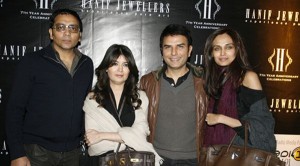 Ather, Shahzad, Mehreen Syed with Friend - Mission Impossible 4 Premier