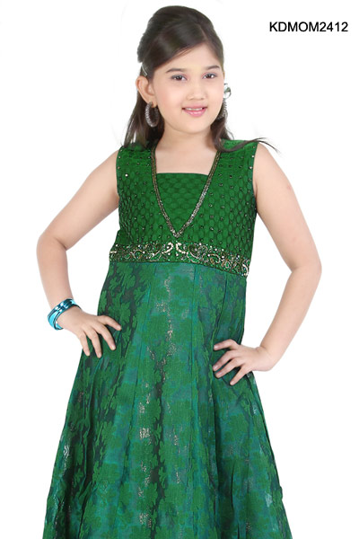 Green Fashion Trends on Kids Dresses For Party Fashion