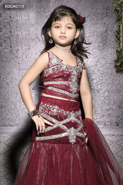 Virtual Fashion Designer World  Kids on Lehenga Designs For Kids   Fashion