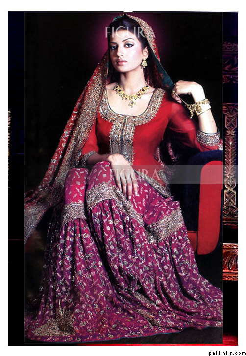 In pakistan brides use to wear beautiful latest bridal dress