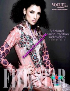 Vogue Silk Embroidered Lawn Summer 2012 by Five Star