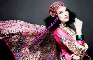 Vogue Silk Embroidered Lawn Summer 2012 by Five Star
