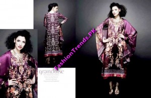 Vogue Silk Embroidered Lawn Summer 2012 by Five Star