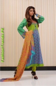 Aroshi Embroidered Swiss Voile Summer Collection 2012