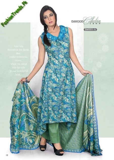DAWOOD Spring Lawn Dresses 2013