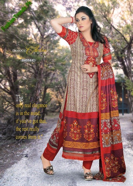 DAWOOD Spring Lawn Dresses 2013