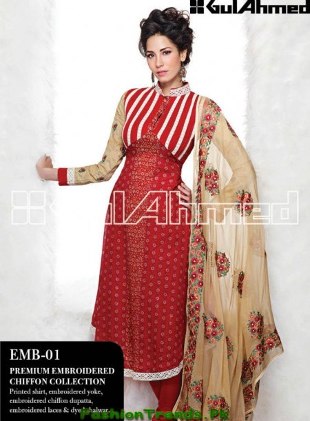 Gul Ahmed Summer Dresses Collection 2013