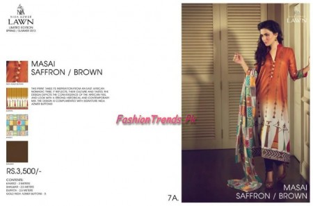 Nida Azwer Lawn 2013 Premium Edition