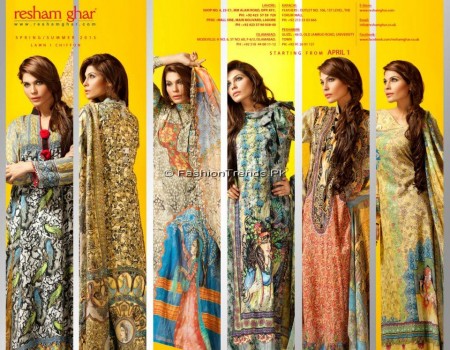 Resham Ghar Spring Summer Lawn 2013