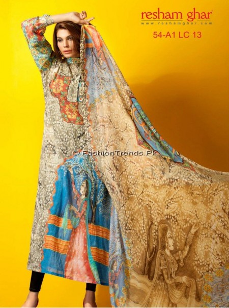 Resham Ghar Spring Summer Lawn 2013