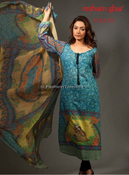 Resham Ghar Spring Summer Lawn 2013