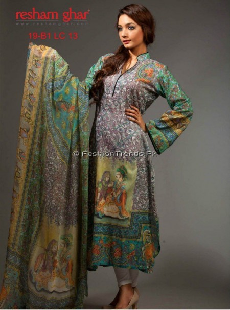 Resham Ghar Spring Summer Lawn 2013