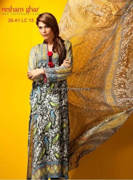 Resham Ghar Spring Summer Lawn 2013