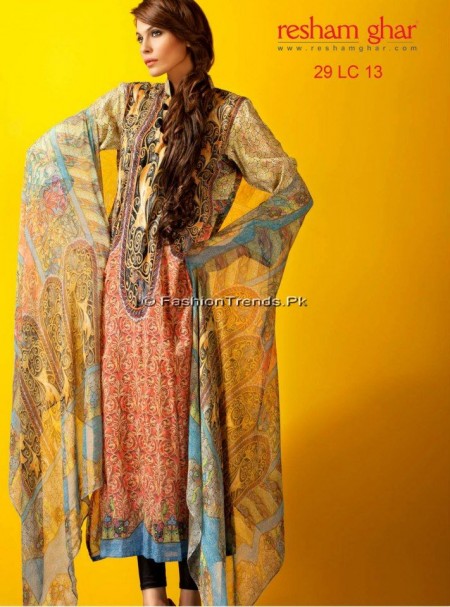 Resham Ghar Spring Summer Lawn 2013
