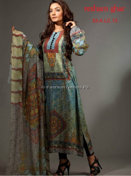 Resham Ghar Spring Summer Lawn 2013