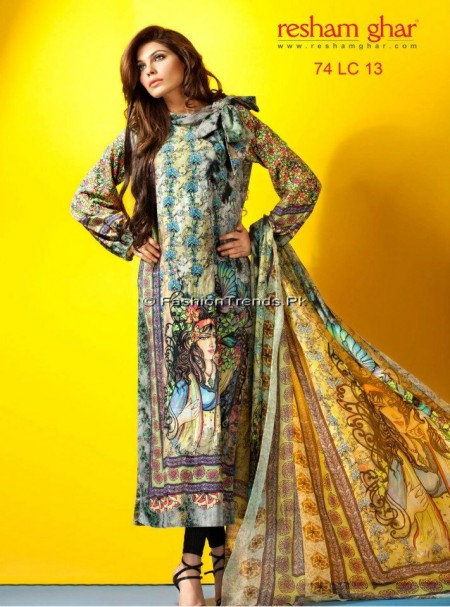 Resham Ghar Spring Summer Lawn 2013