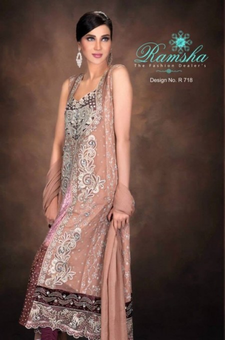 Ramsha Embroidered Women Wedding Wear New Collection 2014 Ramsha Embroidered Women Wedding Wear New Collection 2014