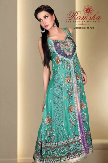 Ramsha Embroidered Women Wedding Wear New Collection 2014 Ramsha Embroidered Women Wedding Wear New Collection 2014