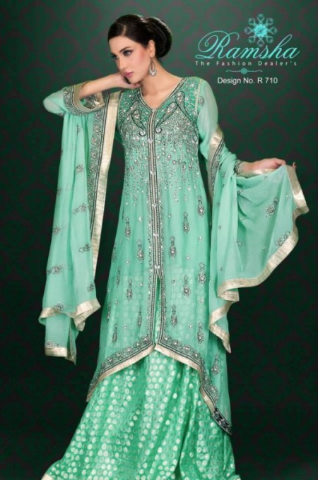 Ramsha Embroidered Women Wedding Wear New Collection 2014 Ramsha Embroidered Women Wedding Wear New Collection 2014