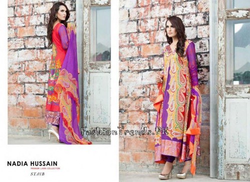 Nadia Hussain Premium Lawn Collection 2015 (5) Nadia Hussain Premium Lawn Collection 2015 (5)