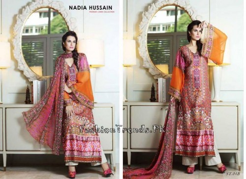 Nadia Hussain Premium Lawn Collection 2015 (14) Nadia Hussain Premium Lawn Collection 2015 (14)