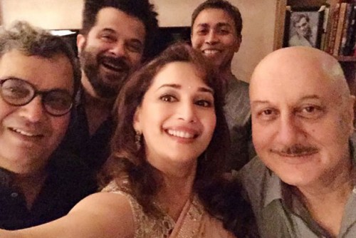 Reunion of the Team of Ram Lakhan at Subhash Ghais House 01 Reunion of the Team of Ram Lakhan at Subhash Ghais House 01