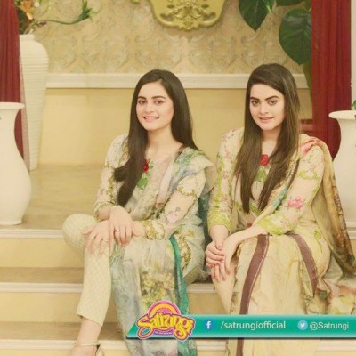 Aiman and Minal Khan With Their Mother in Morning Show Satrungi Aiman and Minal Khan With Their Mother in Morning Show Satrungi