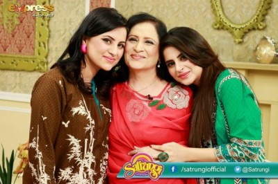 Fatima Effendi with Her Mother and Sister in Morning Show ‘Satrungi’ Fatima Effendi with Her Mother and Sister in Morning Show ‘Satrungi’