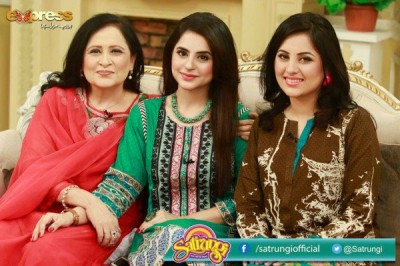 Fatima Effendi with Her Mother and Sister in Morning Show ‘Satrungi’ Fatima Effendi with Her Mother and Sister in Morning Show ‘Satrungi’