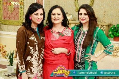 Fatima Effendi with Her Mother and Sister in Morning Show ‘Satrungi’ Fatima Effendi with Her Mother and Sister in Morning Show ‘Satrungi’